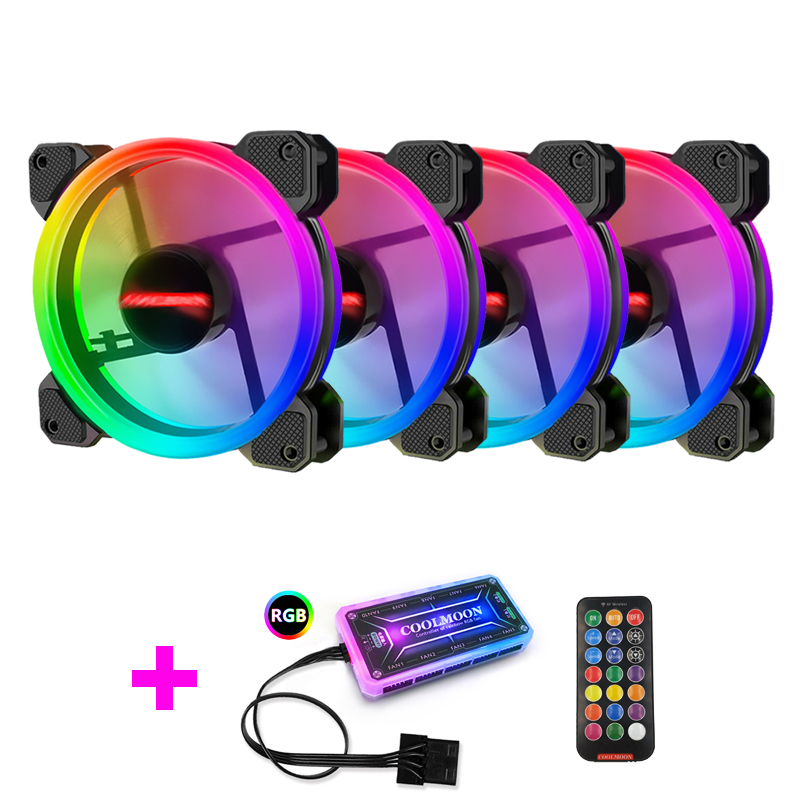 Case Fan Controller - Wentylator do obudowy komputera Coolmoon, chłodzenie