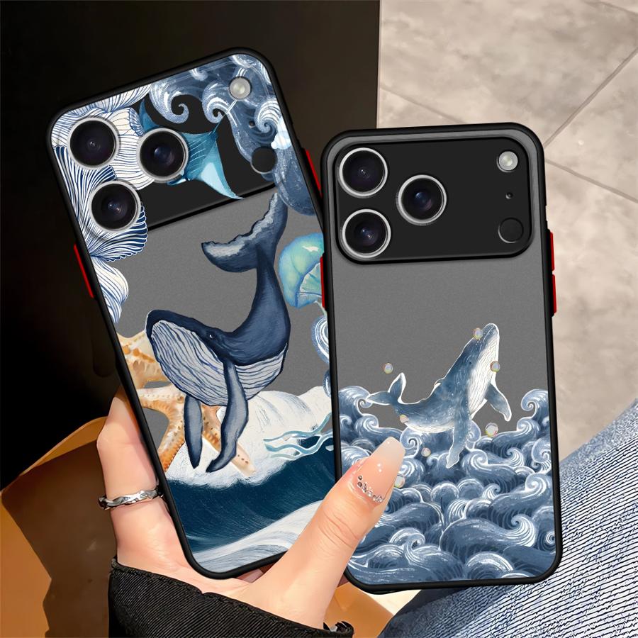 Mini Pc Case - Kreatywne etui z motywem kreskówkowej wieloryba
